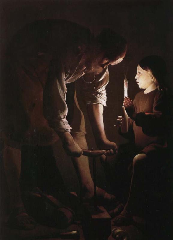 Georges de La Tour Carpenter Saint Joseph oil painting image